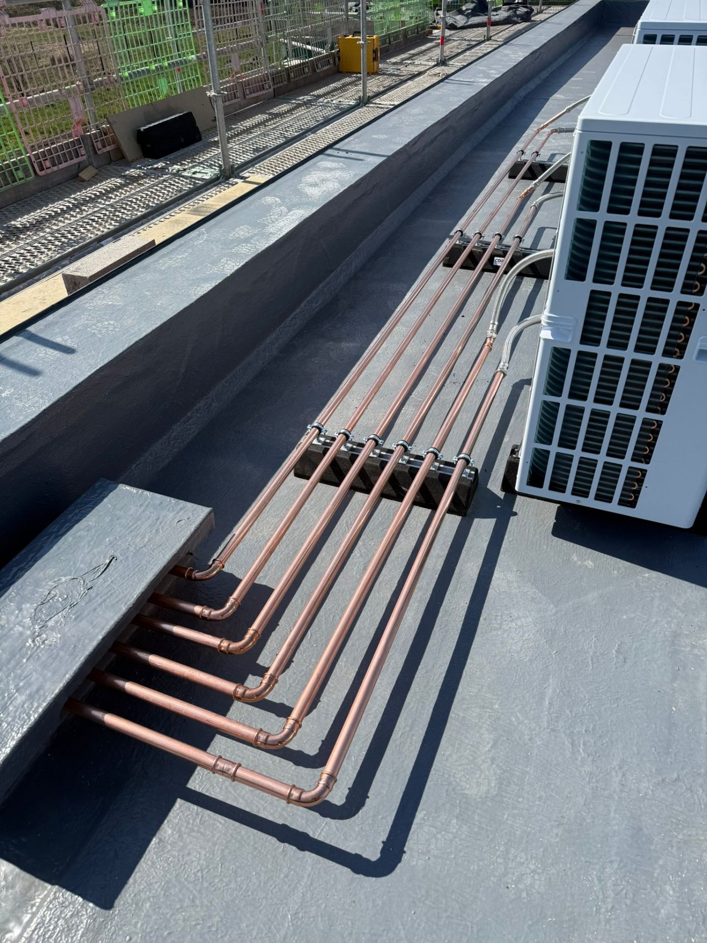 Air source heat pump installation