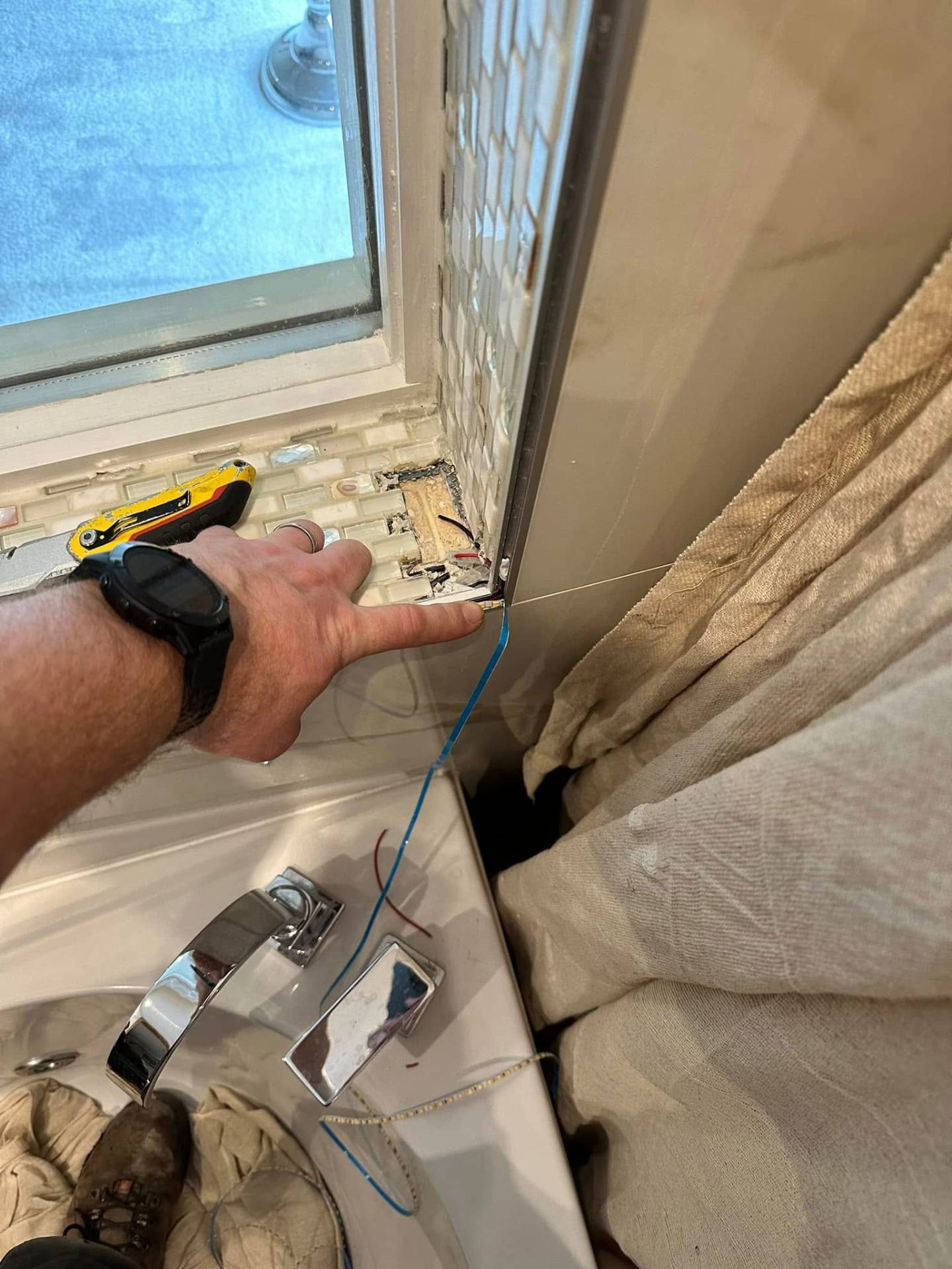 Bathroom installation project